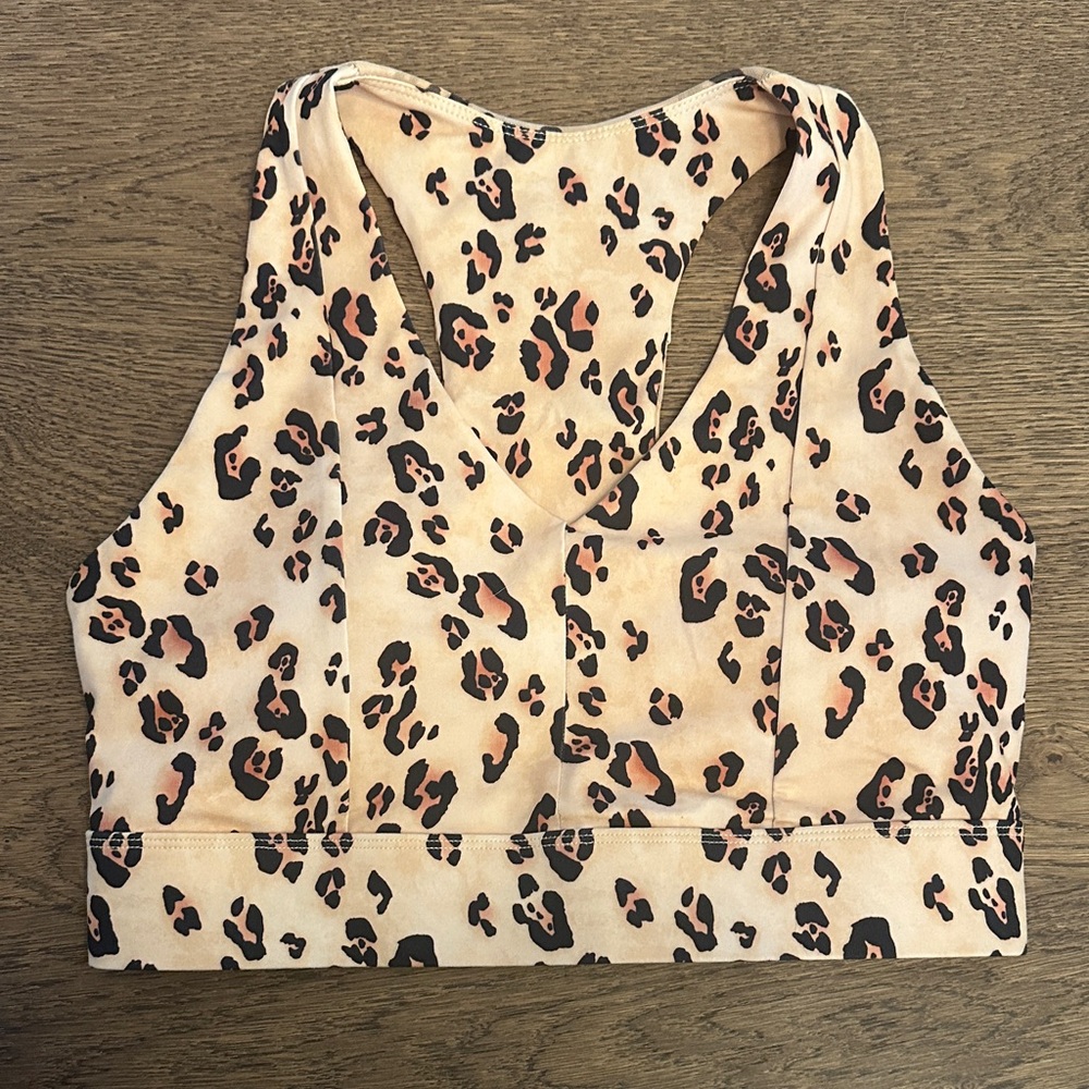 Fabletics Leopard Print Sports Bra